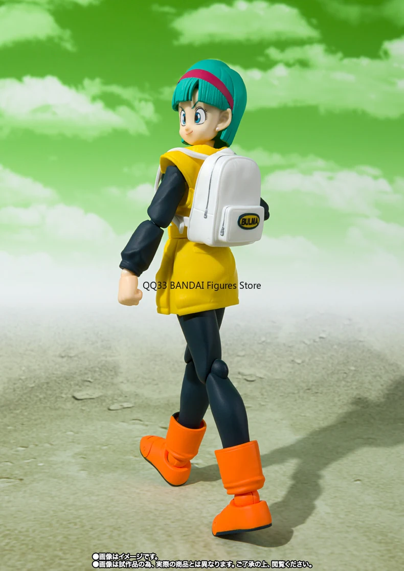 Bandai-figuras de acción originales de Dragon Ball Z, modelo coleccionable de articulaciones activas, S.H.Figuarts, Bulma JOURNEY TO PLANET, NAMEK SHF