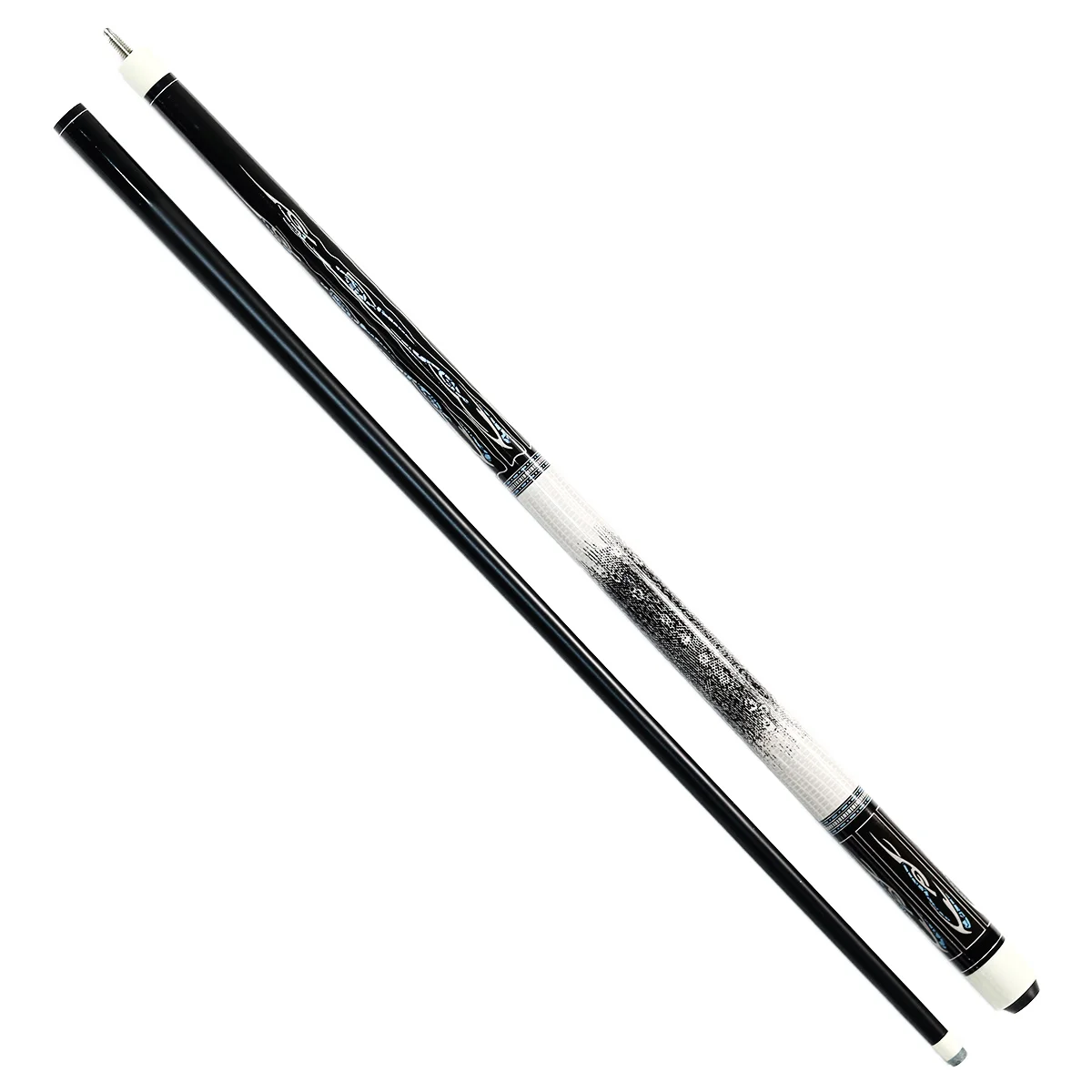 Direct Factory Hot Sale Snake Pattern 13mm Tip High Quality Maple Glass Fiber 1/2 Split Stainless Steel Pool Table Billiards Cue