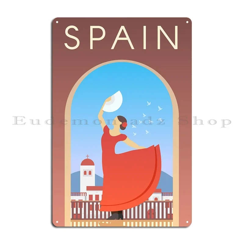 Spain Metal Sign Home Printed Classic Cinema Party Tin Sign Poster