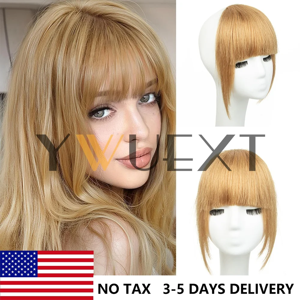 Poni Rambut Asli 3D Blunt Cut 3 Jepit Poni Rambut Alami Jepit Atas Kepala Ekstensi Rambut Clip In Non-Remy Hitam Coklat Pirang