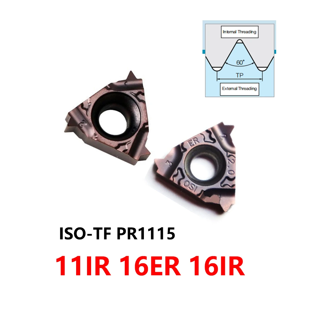 

Original External Internal Threading Inserts 11IR 16ER 16IR ISO 16ER125ISO-TF PR1115 16ER100ISO 16ER150ISO 16ER200ISO 16ER250ISO