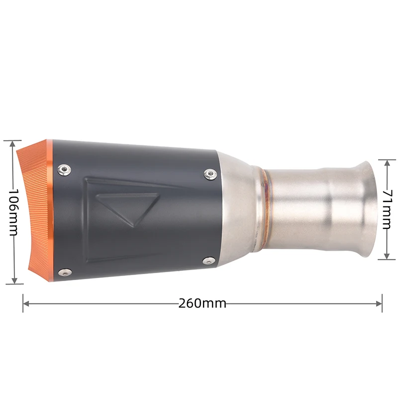 Motorcycle Exhaust Escape Modified Muffler With Middle Link Pipe For Slip On KTM 1290 Super Duke R GT 2014 - 2021 2022 2023 2024