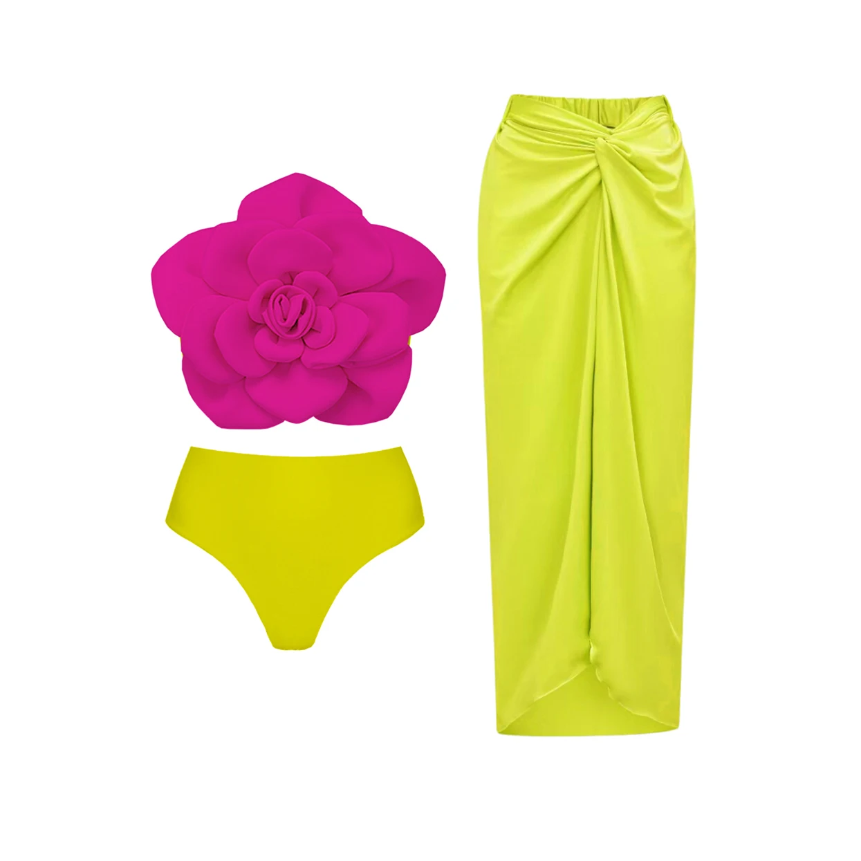 2025 New Arrival 2-Piece One Piece Swimsuit With Cover Up Sexy Swimwear Women Push Up Swim Suits Floral Ruffle Brazilian Biquini