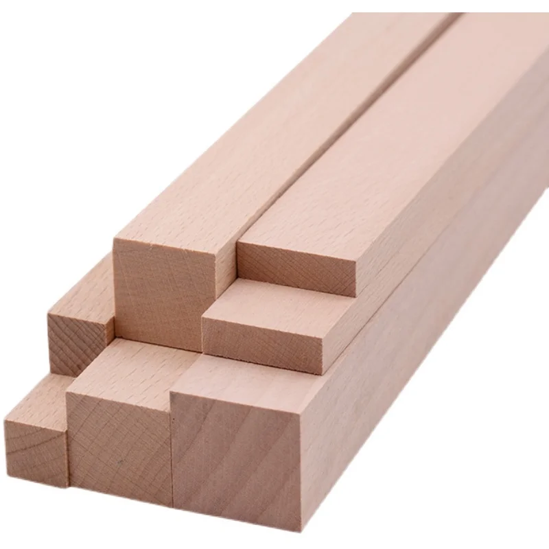 Custom Beech Wood Strips Slats, 2mm to 30mm Thick, 12mm to 50mm Wide, for Furniture Cabinetry Flooring Kitchen Utensils Tools