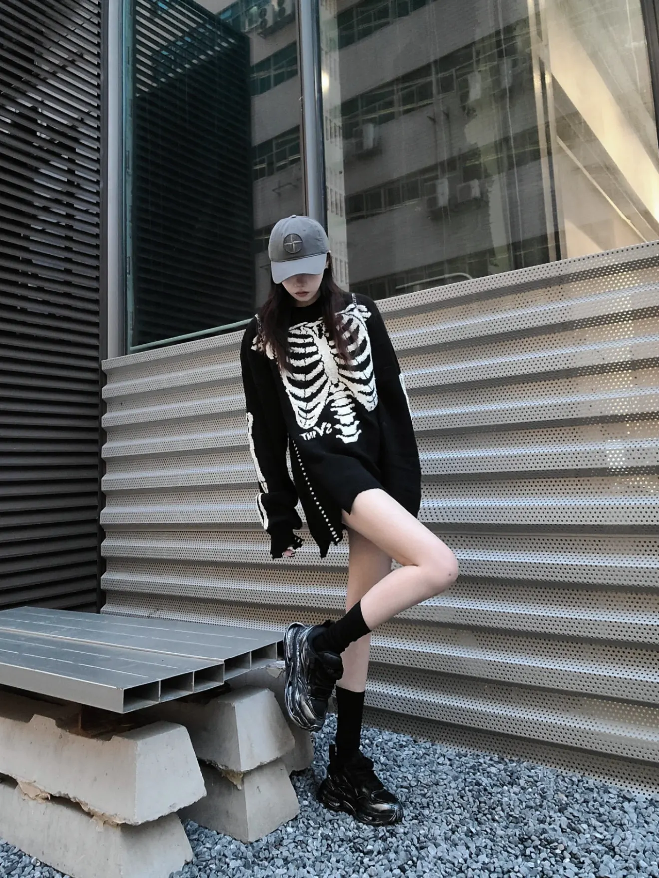 2026 سانت مايكل LONE-V العظام المكسورة المتعثرة الشارع الشهير خمر القطن عادية المتضخم الشتاء سترة البلوز هوديس