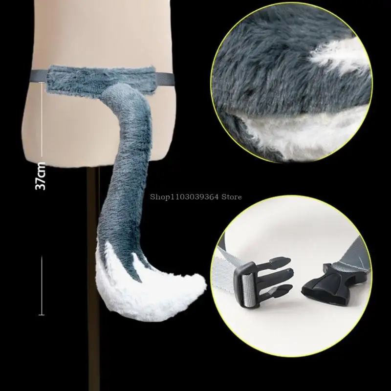 Halloween Wolf Kostuumset Wolf Tail Wolf Face Mask en Handschoenen voor Kid volwassene