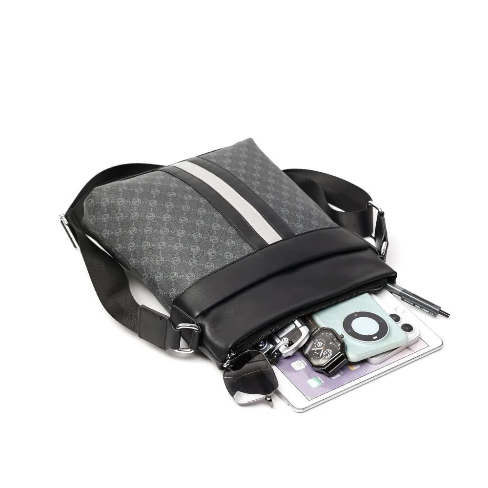 Crossbody Bags Men 2025 Popular Luxury Plaid Single Shoulder Bag Fashion Travel Business Party Shoulder Messenger Bag Wholesale