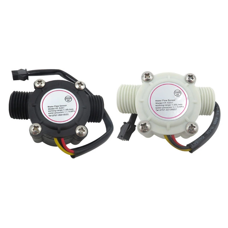 1~50Pcs YF-S201 Water Flow Sensor/4 Points G1/2 Interface Water Heater Water Dispenser Water Dispenser Hall Flowmeter