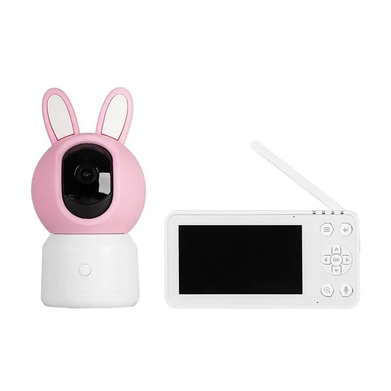 

L62A Gentle Light Soothing Lullabies For Home 4.5Inch Video Baby Monitor 2MP Wifi Security Camera With Temperature