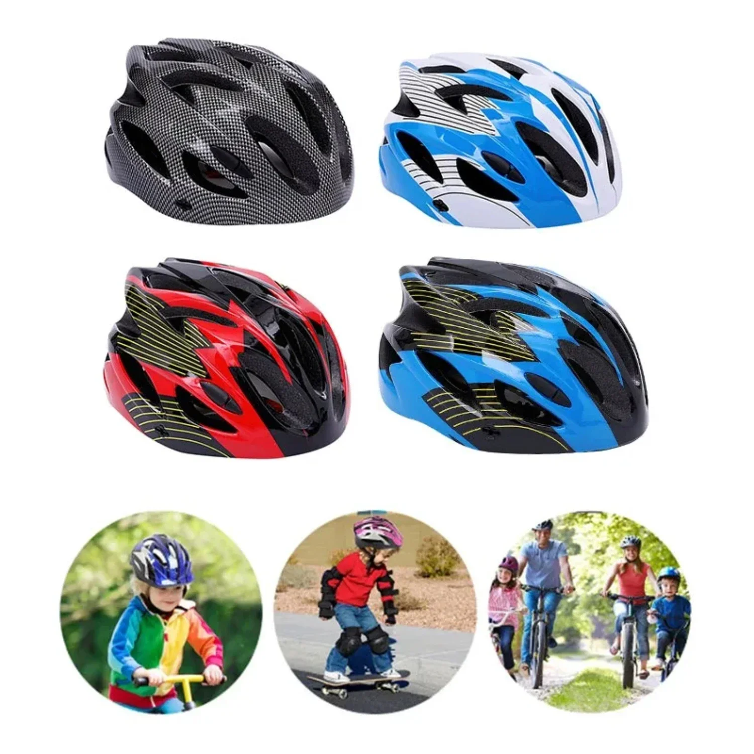 EPS  Riding Helmet Adjustable Unisex Cycling Riding Pulley Scooter Walker  Protection Safety  5-12 Year  Helmet