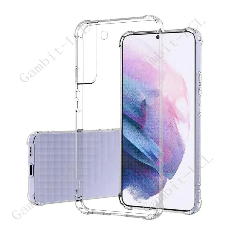 Anti-Falling Soft Case For Samsung Galaxy S22 Ultra S22 S22+ Plus S23 S20 S21 FE S10 Lite S10e Clear Transparent Protector Cover - náhled 5