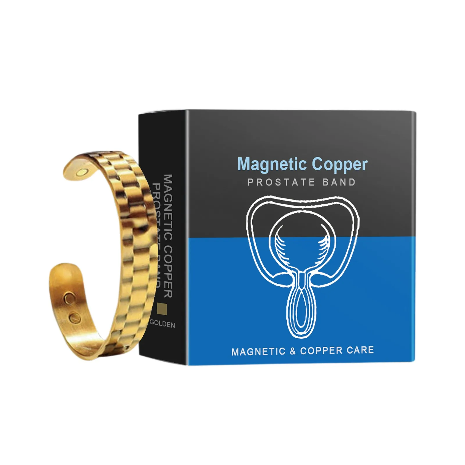 Magnetic Copper Prostate Strap,Magnetic Copper Prostate Band Improves Blood Circulation,Men’S Fashion Bracelet Relieves Prostate