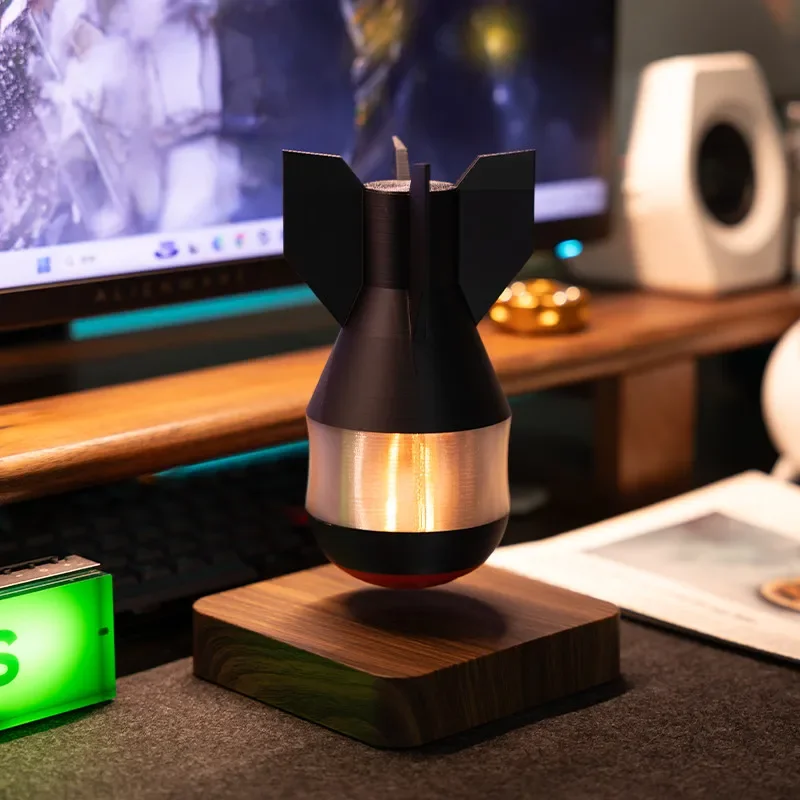 Levitazione magnetica bomba nucleare divertenti luci Decorative decorazioni per Desktop atmosfera luci notturne decorazioni per la casa Creative regali per bambini