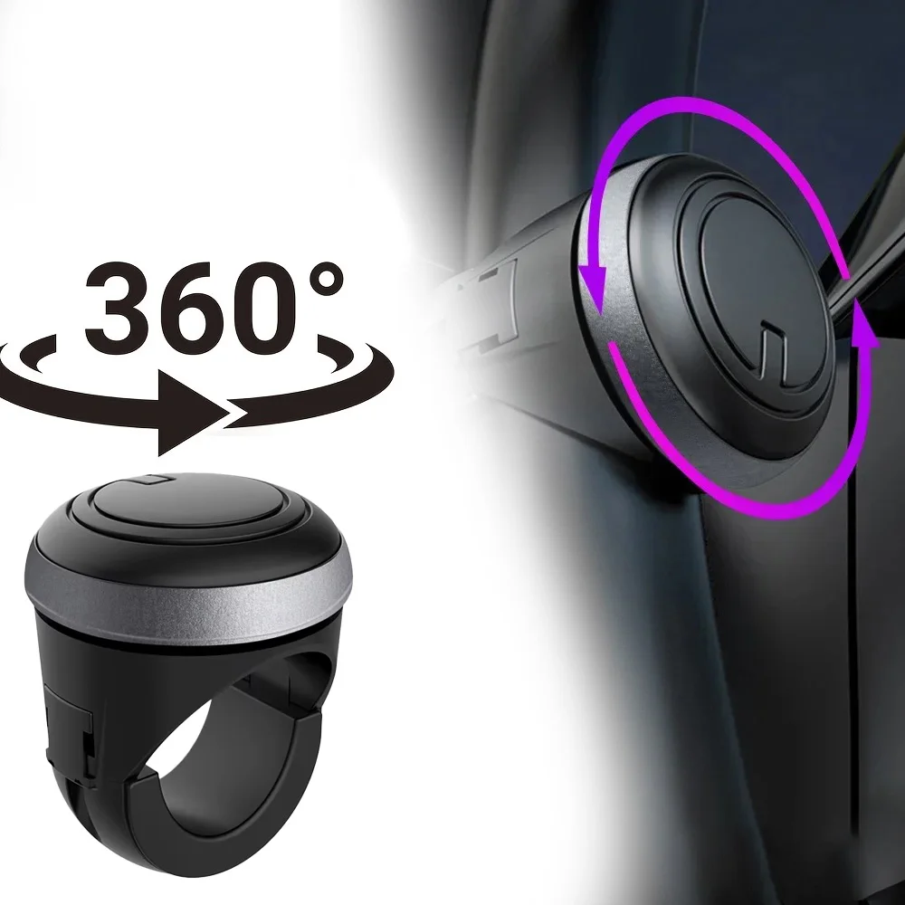 

Car Steering Wheel Spinner Knob Reduce Fatigue for Long Distance Driving Cars Trucks One-Handed Control Easy Steering Accessory