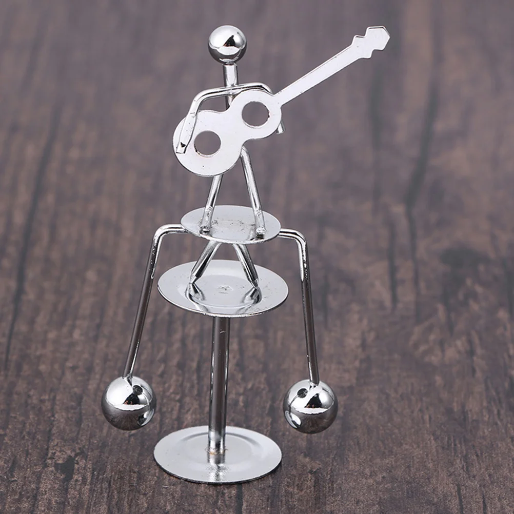 

2 pcs Balance Ball Ornament Rustproof Metal Art Physics Toy Desktop Decor Fashionable Practical Pendulum Sculpture