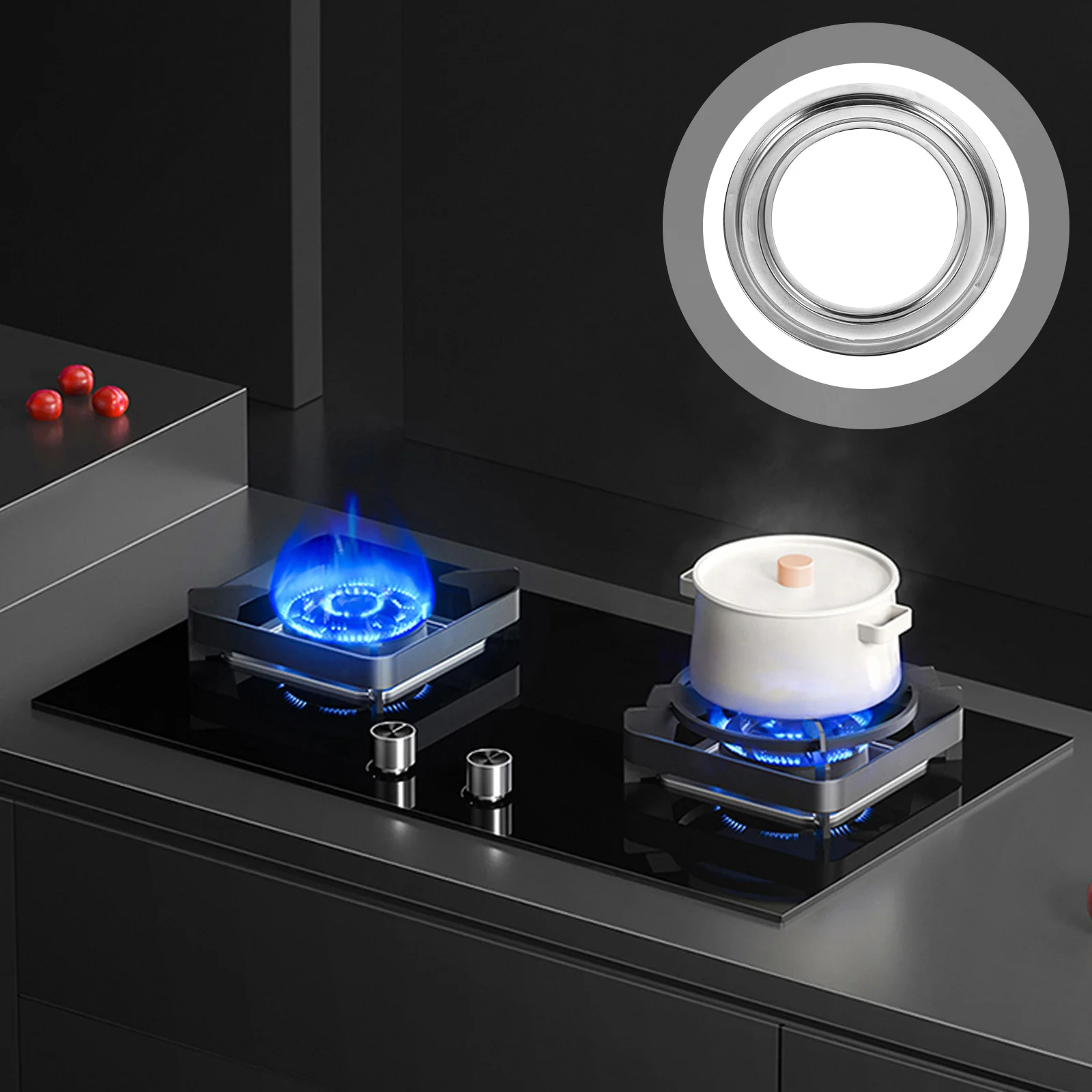 

Gas Stove Spill Tray Thickened Stainless Steel Water Tray Oven Burner Covers Kitchen Drip Pan Gas Range Accessories