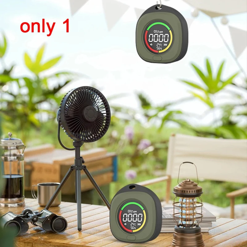 4 In 1 CO CO2 เครื่องตรวจจับอุณหภูมิความชื้นเซนเซอร์ HD จอแสดงผล LCD CO CO2 อุณหภูมิความชื้นสําหรับในร่มกลางแจ้ง