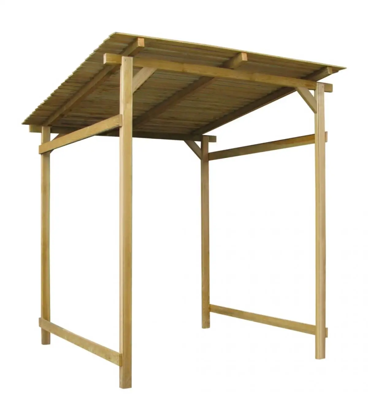 Wood-burning bags and stands pine wood garden marquee impregnated 170x170x180 cm