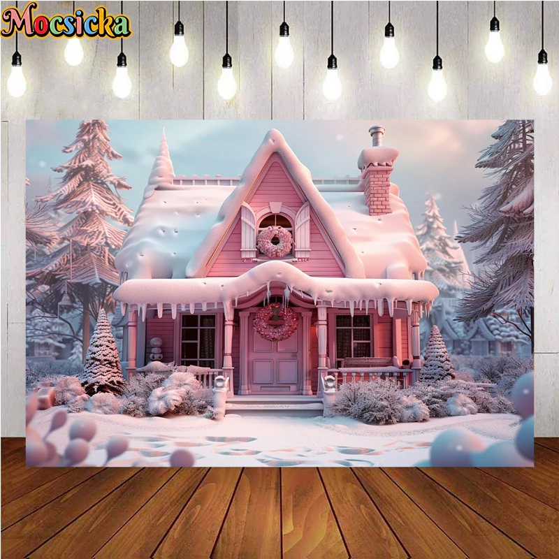 Mocsicka الشتاء عيد الميلاد التصوير خلفية شجرة عيد الميلاد هدية متجر عطلة حفلة الأسرة صورة صور الخلفيات الاستوديو