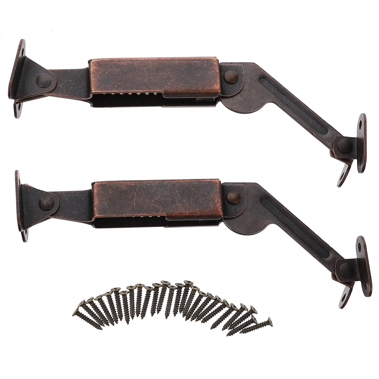 

2 Pcs Hinge Close Vintage Hinges Spring Door Lid Stay Upturned Cabinet Hardwares