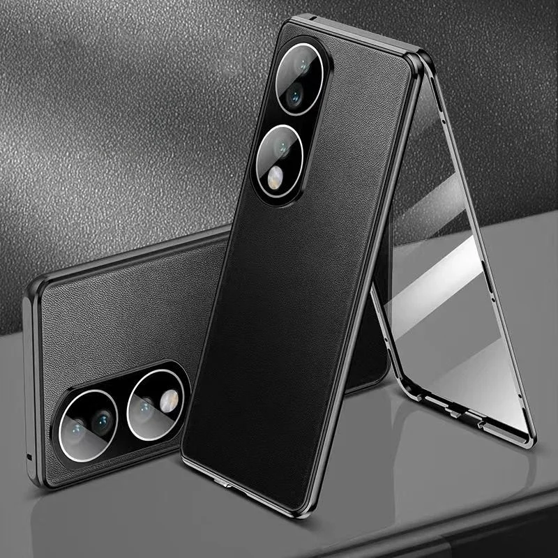 Magnetic Glass Case For Honor Magic 6 200 100  90 80 70 Pro 360° Full Protection Protective Back Cover Leather Shell Coque