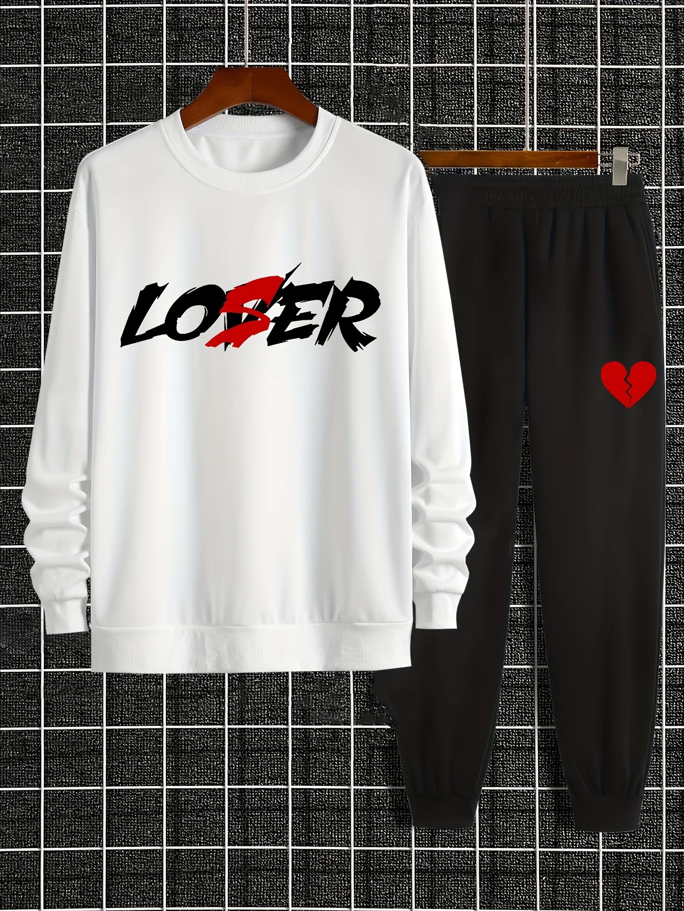 

Новинка 2023 года, осенне-зимний мужской спортивный комплект Y2K для влюбленных, модный комплект из 2 предметов с 3D принтом, подходит для мужчин, уличный повседневный комплект для отдыха