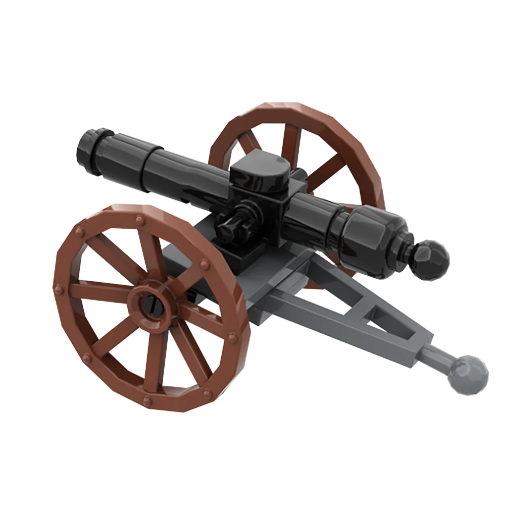 Moc Field Gun Building Blocks Military Cannon for Imperial Soldiers  DIY Model Bricks Artillery Piece Toys Sets Gift Adult Kids