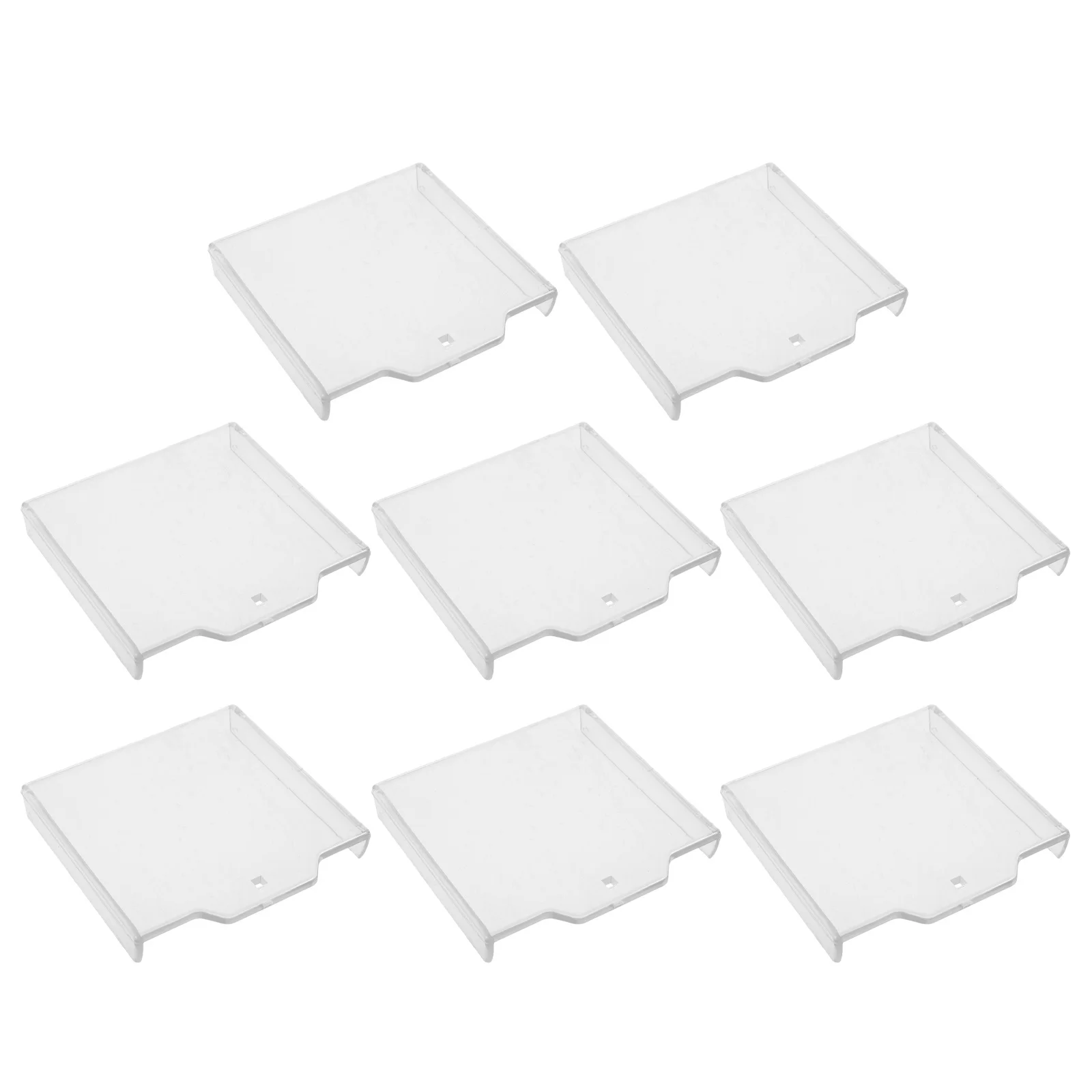 8pcs Emergency Button Cover Transparent Plastic Switch Protector For Fire Equipment Dustproof Push Button Guard Compatible With