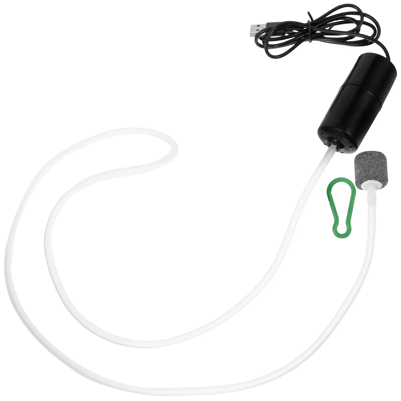 Oxygen Pump Fish Tank Bubbler Small Water Aquarium Quiet USB Oxygenation Plastic Aerator For Indoors