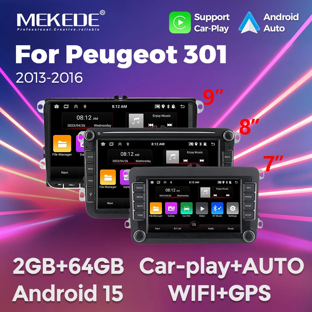 

MEKEDE Android 15 Car radio For VW Volkswagen Golf 5 POLO PASSAT B6 CC JETTA TIGUAN TOURAN SHARAN GPS Carplay Stereo Head Unit