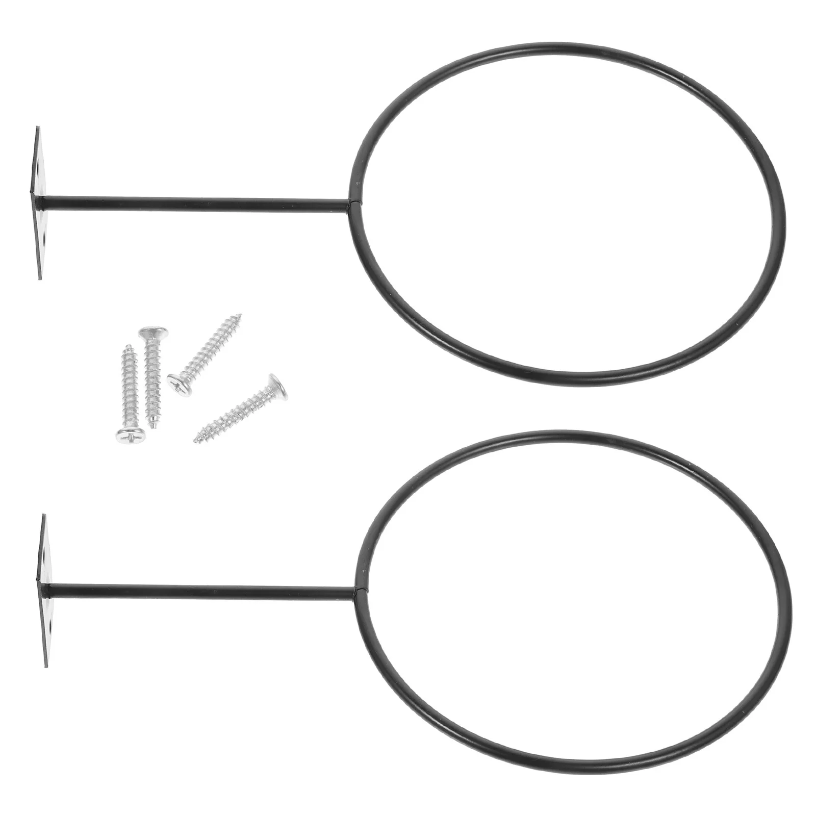 

2Pcs Wall Balls Display Rack Basketball Football Stand Durable Rust-Proof for Home Office Garage Exhibition Use