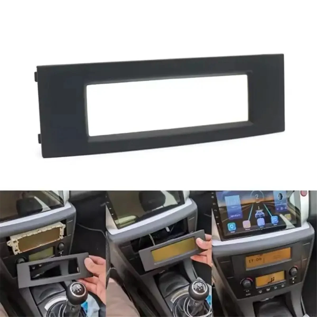 New 3C-Car Stereo Frame Housing for 307 3008 Car Radio RD4 Player Screen Shell Case Multifunctional Frame Enclosure