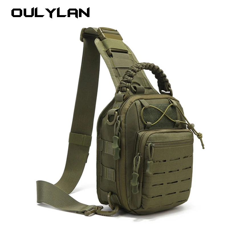 Outdoor Sport Sling Bag Pack Crossbody Shoulder Backpack Assault Range Bag for Climbing Hiking Cycling Hunting Travel