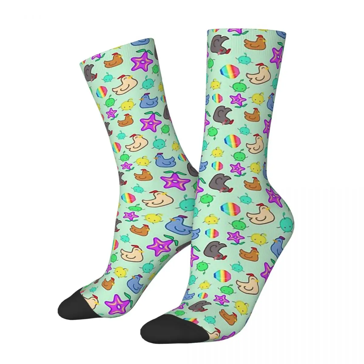 Stardew Valley Popular Game Time Men Women Socks Windproof Novelty Spring Summer Autumn Winter Stockings Gift