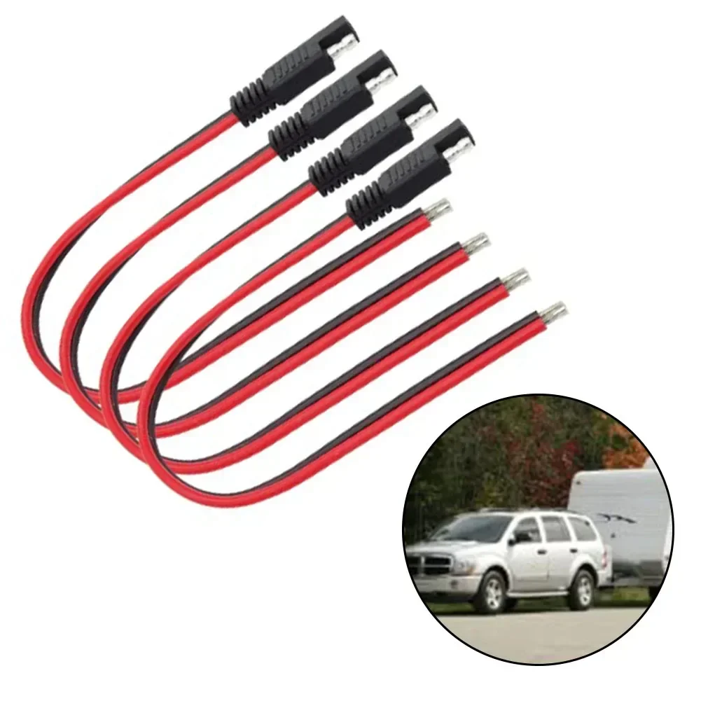 4pcs 1 Feet 14AWG SAE Connector Quick Disconnect Plug Extension Cable For Automotive RV Electrical Equipment Accessories ﻿