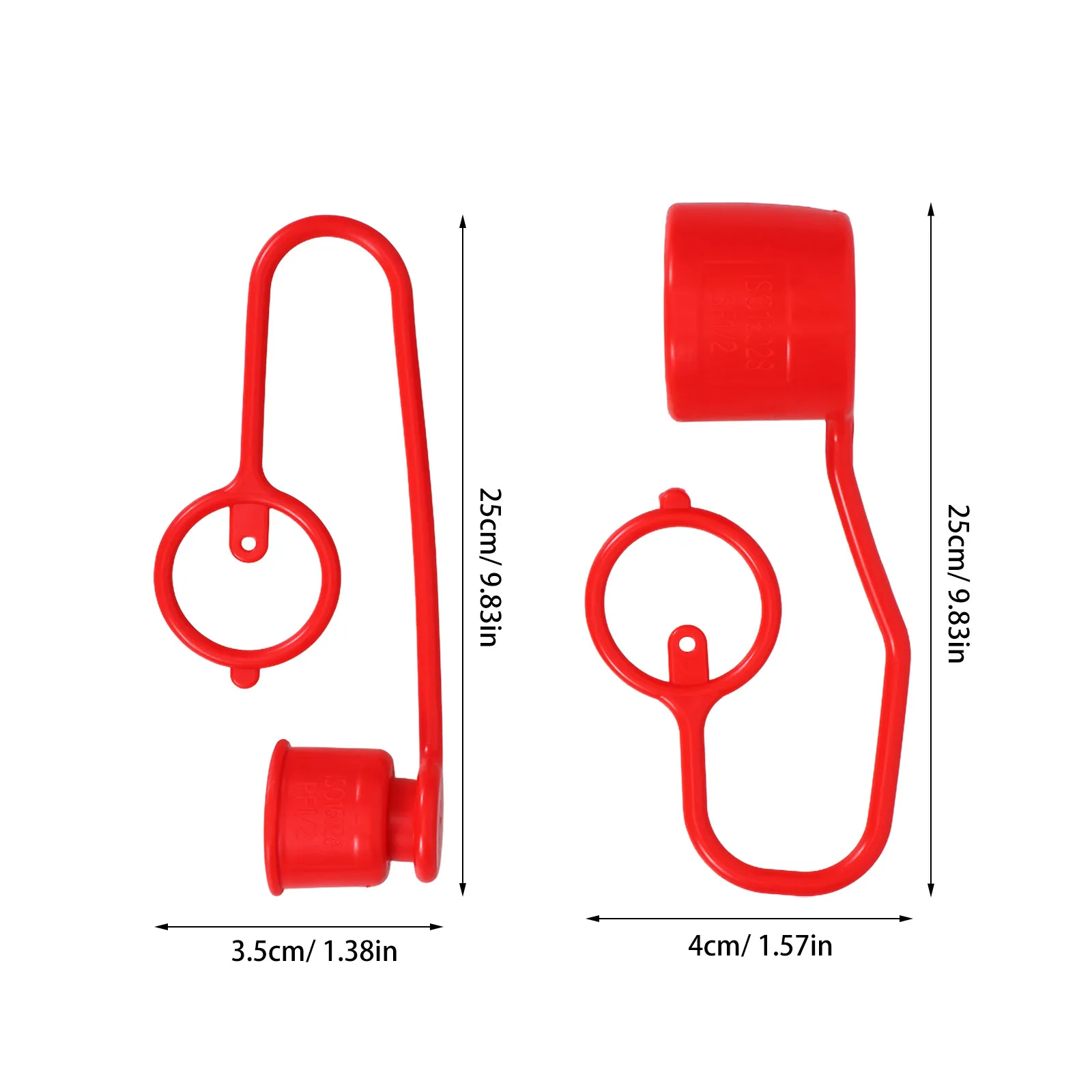 2Set Hydraulic Quick Coupler Dust Caps Durable Material Tight Seal Universal Fit for Agricultural Industrial Applications