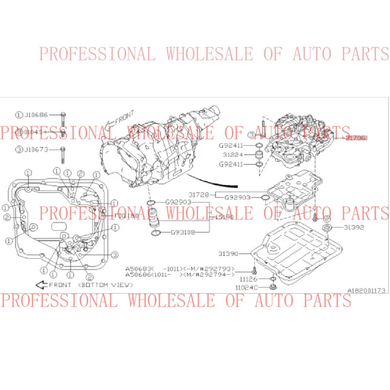 V+ TR690 Transmission Gear Box Complete Valve Body for Subaru Year 2009-2015 CVT