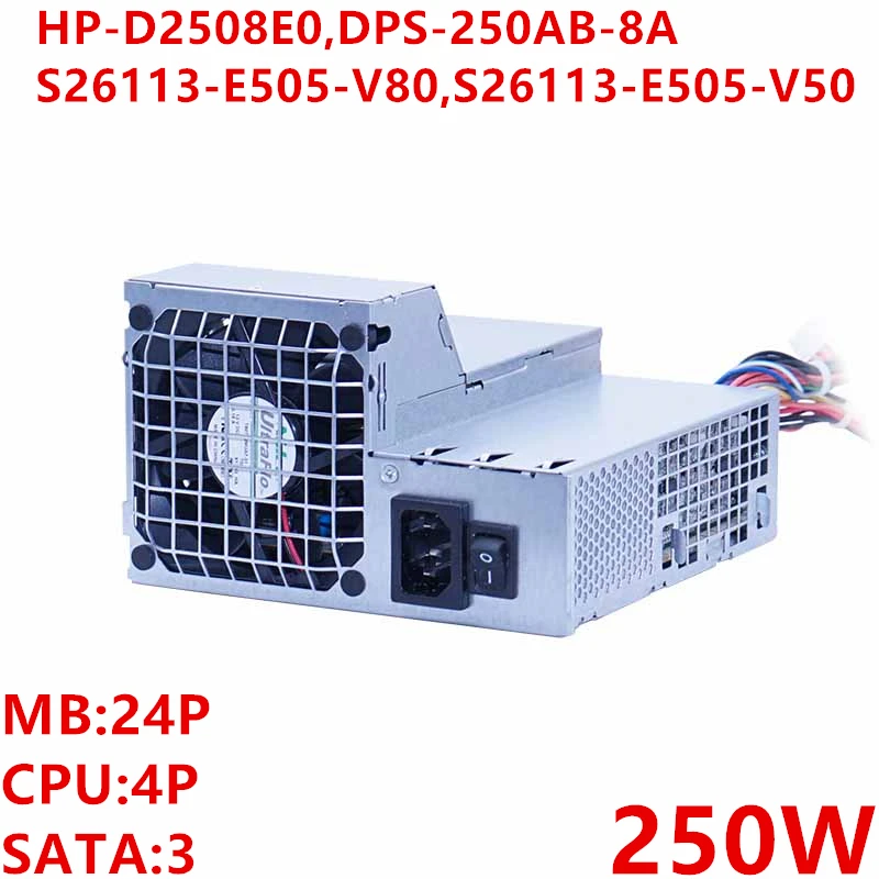 New Original Power Supply 250W DPS-250AB-8 A S26113-E505-V80 S26113-E505-V50 HP-D2508E0 S26113-E553-V70-01 For FUJITSU