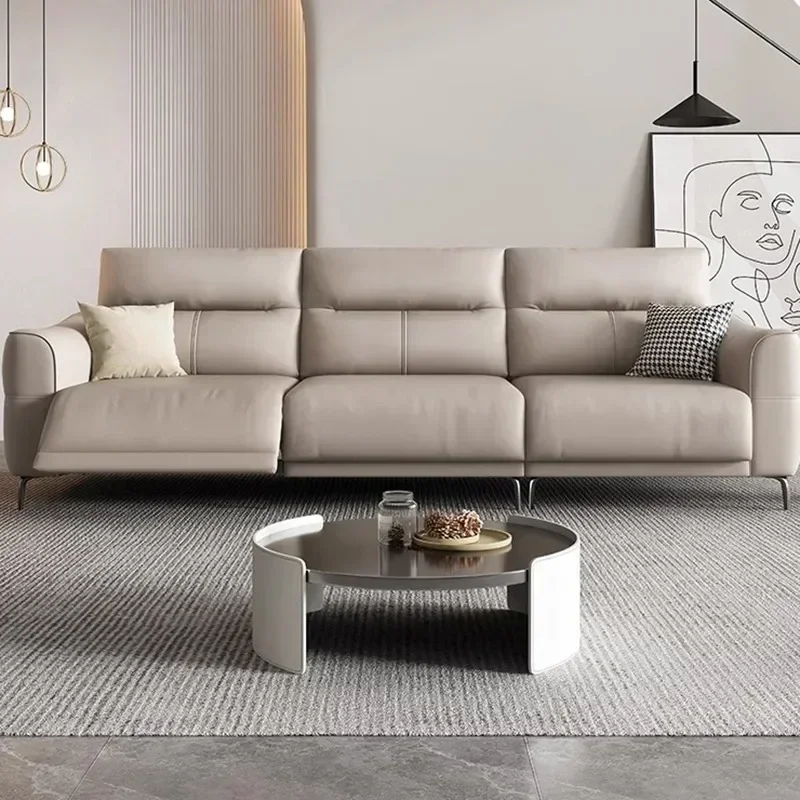 Living Room Reclining Sofas Lazy Sectional Leather Puffs Electric Accent Reclining Sofas Modular Sedia Gamimg Salon Furniture