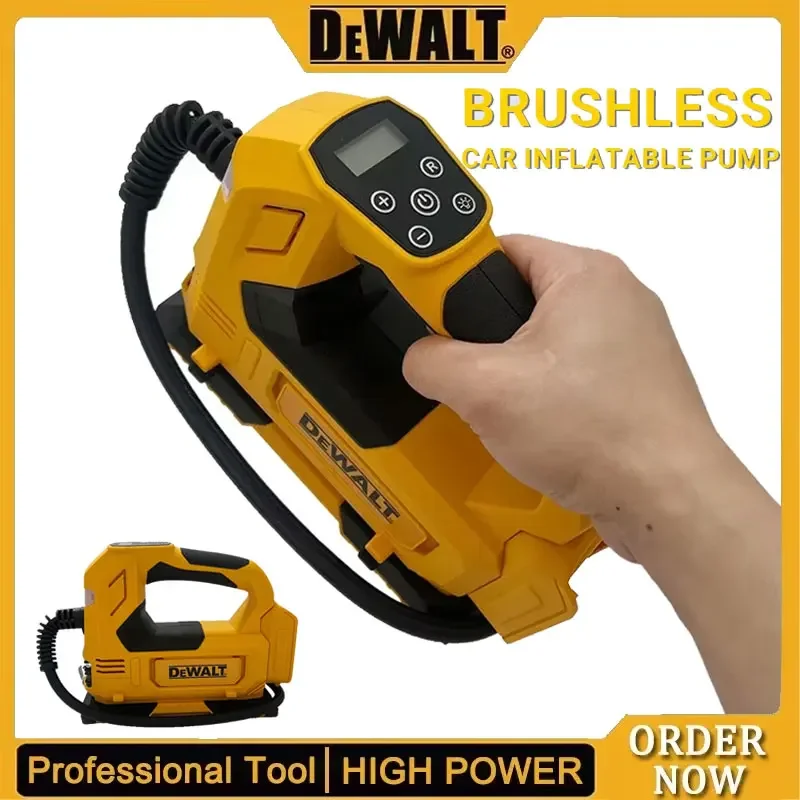 Dewalt Portable Tire Inflator Air Pump Rechargeable Compressor Digital Cordless Electric Car Tyre Inflator Tools For 20V Battery