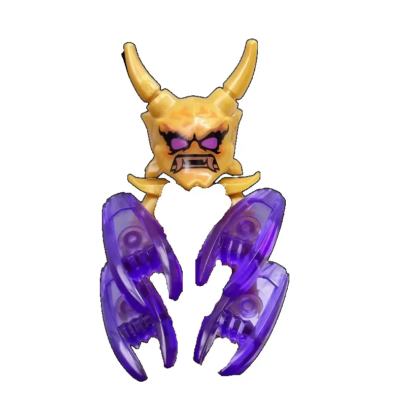 MOC 빌딩 블록 몬스터 윙즈 닌자 미니 액션 피규어 조립 모델 장식품 애니메이션 만화 장식용 장난감 선물