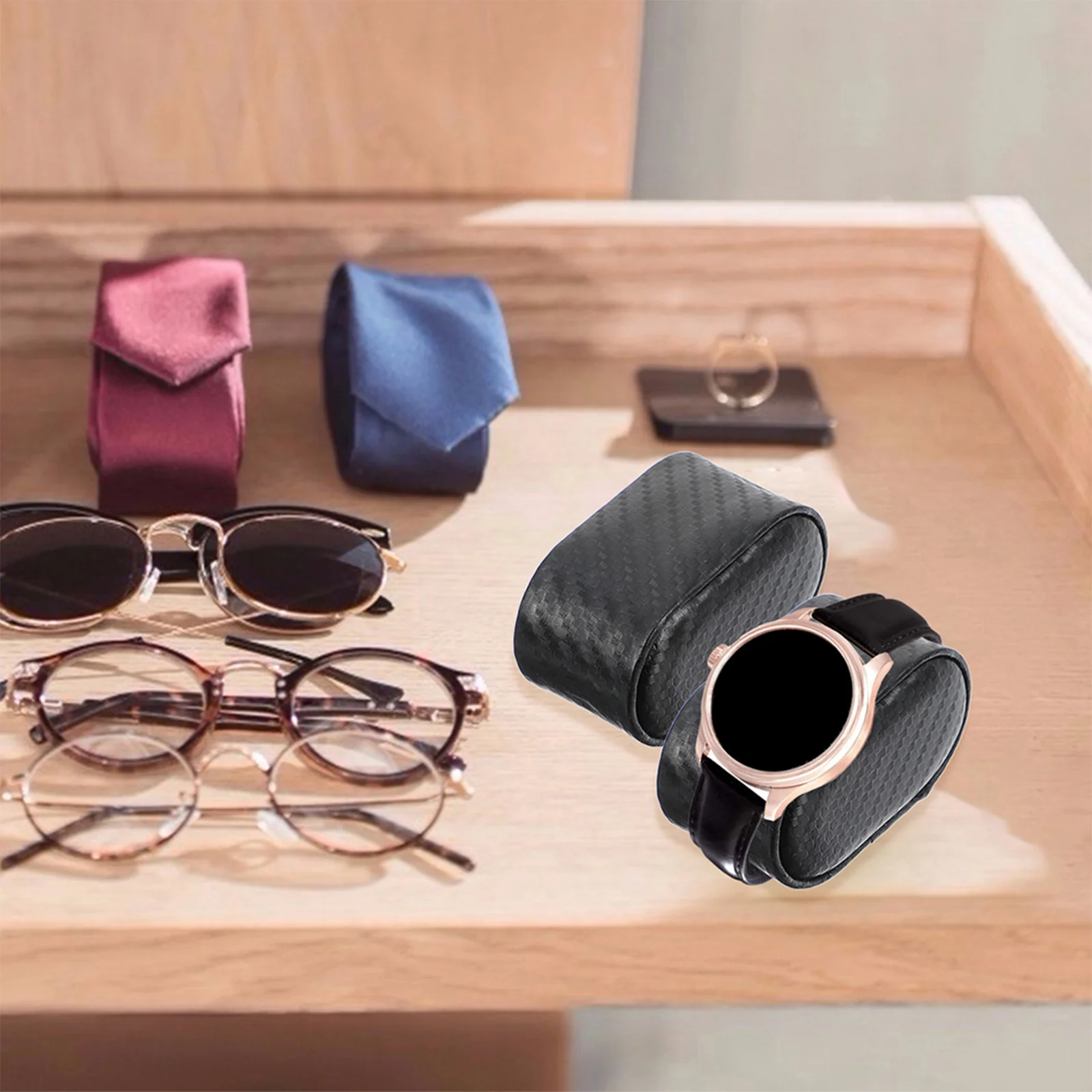 

6Pcs Watch Pillows Carbon Fiber Jewelry Display Cushions Bracelet Organizer Bangle Holder Small Watch Cushion Protective Display