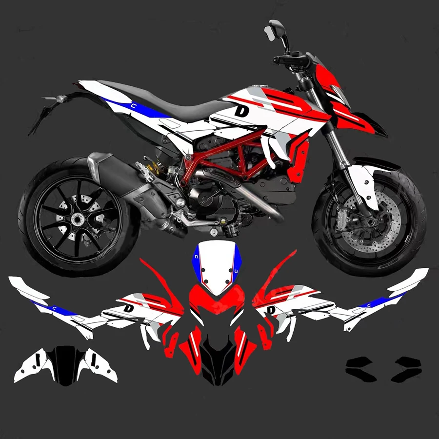 Motorcycle decorative sticker For Ducati Hyperstrada Hypermotard  821 2013 2014 2015 2016 Decal Sticker