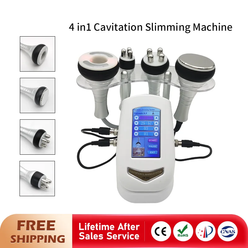 3/4IN1 Vacuum Cavitation Ultrasonic 40K Body Slimming Machine Beauty Facial Massager Lose Weight Skin Tighten Lifting Burn Fat