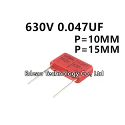 5pcs/lot Germany WIMA MKS4 630V 0.047UF 473K 47NF Pitch 10MM 15MM P=10 P=15 P=10MM P=15MM Fever audio film capacitor