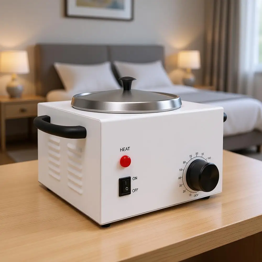 

Электрический нагреватель для воска для депиляции - большой контейнер для парафина с регулируемой температурой, оборудование для SPA-процедур для лица и тела, 50 восковых стержней