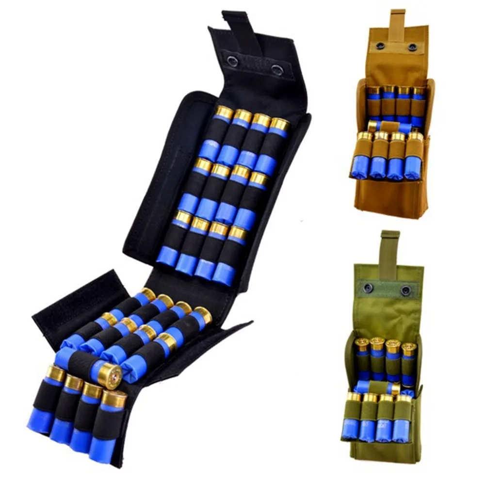 

Кобуры для охотничьих сумок, 25 круглых корпусов с 12 калибрами, перезарядка, тактический чехол для журналов, коробка для боеприпасов Molle PALS, парусиновые аксессуары для пистолетов