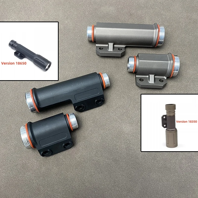 Tactical Light Body Mount for Modlit V2 Series Flashlight 18650/18350 Light Body Aluminum Assembly For Mlok Rail