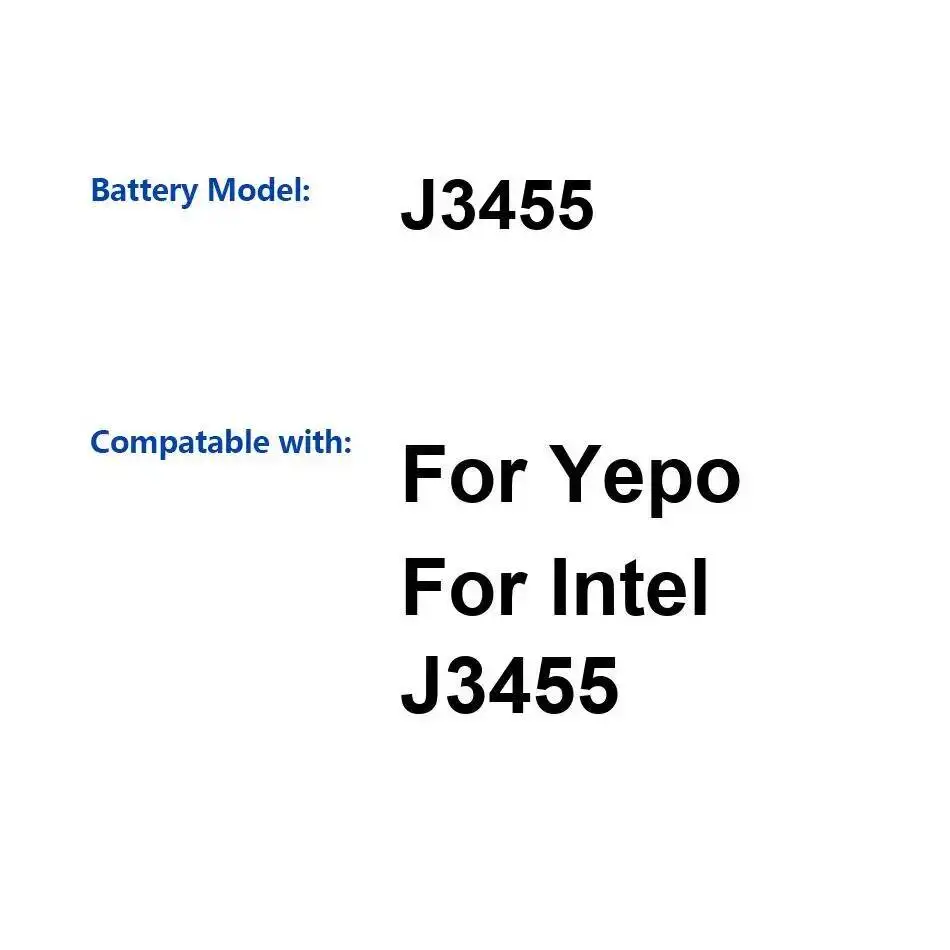 

11000mAh Laptop Battery Premium Replacement For Yepo For Intel J3455