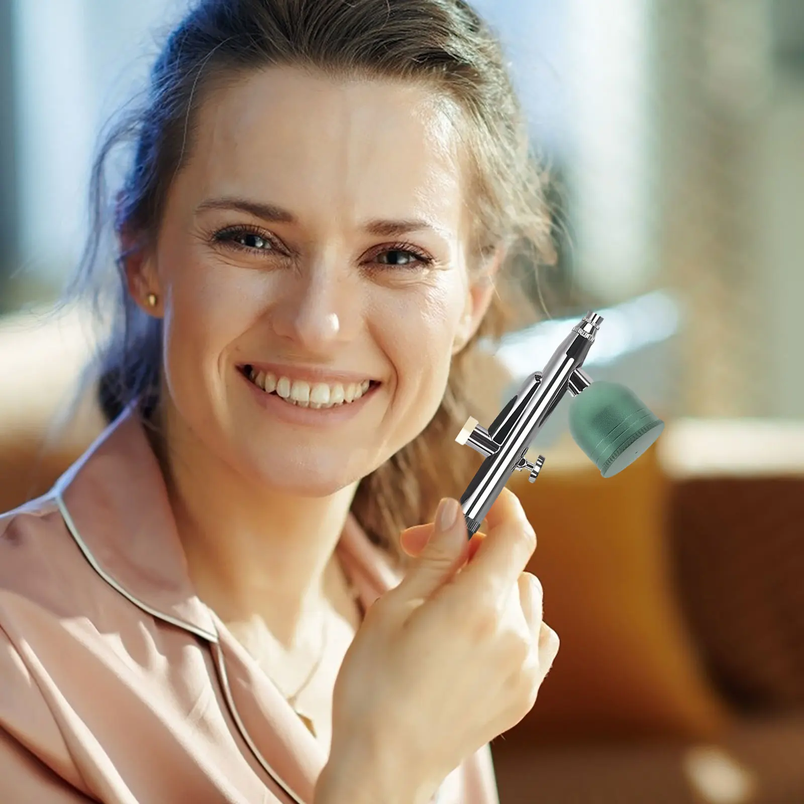 

Facial Oxygen Injector Bottle Metal Mini Spray Hydrate Skin Moisturize Replenishment Mist Sprayer Device Oxygen Accessories